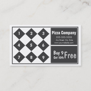 Pizza Loyalty Business Card