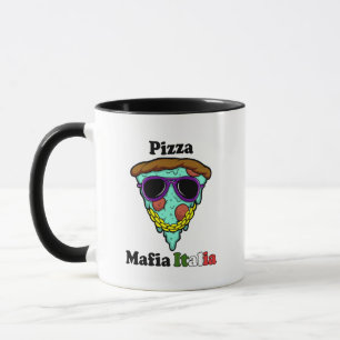 Pizza Mafia Italia – Funny Gangster Pizza Slice Mug