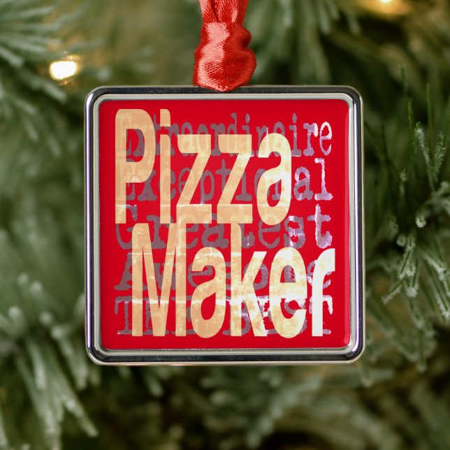 Pizza Maker Extraordinaire Metal Tree Decoration (Tree)
