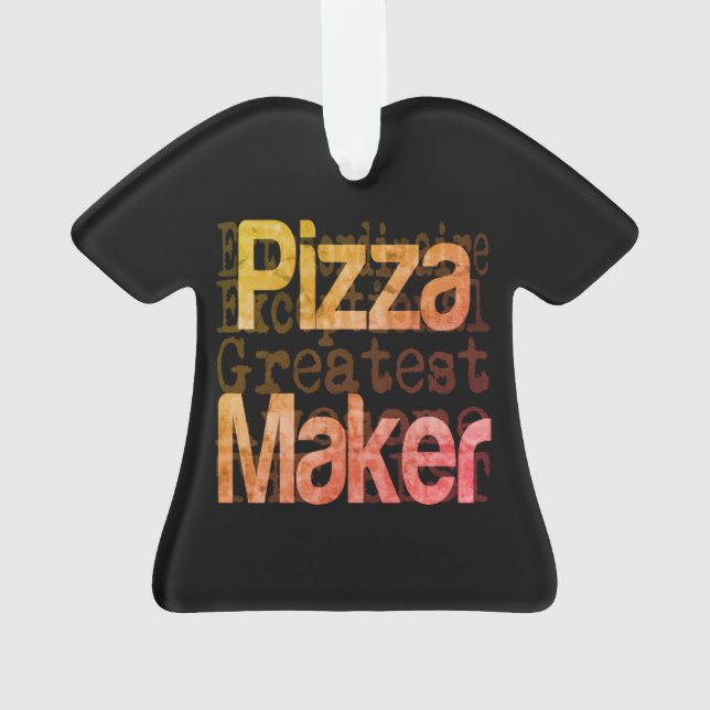 Pizza Maker Extraordinaire Ornament (Back)