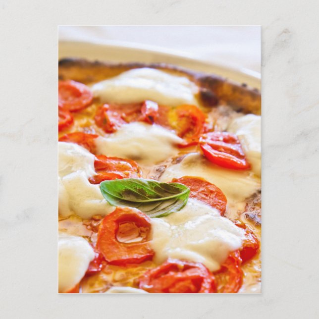 Pizza Margherita Postcard (Front)