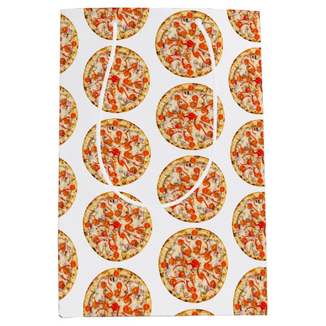 Pizza Medium Gift Bag (Front)