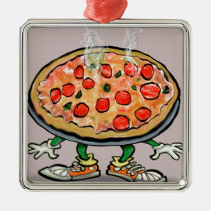 Pizza Metal Tree Decoration