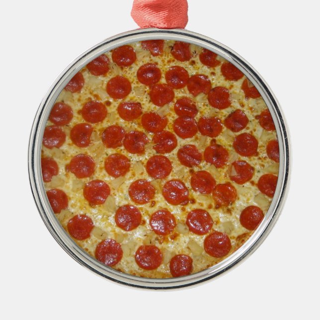 Pizza Metal Tree Decoration (Front)