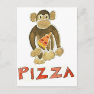 Pizza Monkey Postcard