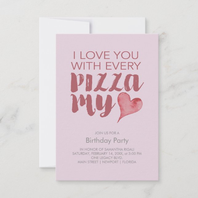 Pizza My Heart Birthday Party (Front)
