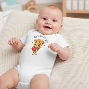 Pizza My Heart Cute Foodie Baby & Toddler Bodysuit
