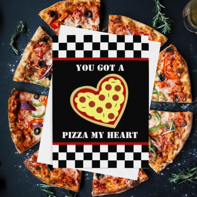 Pizza My Heart Home Slice Anniversary Card (Creator Uploaded)