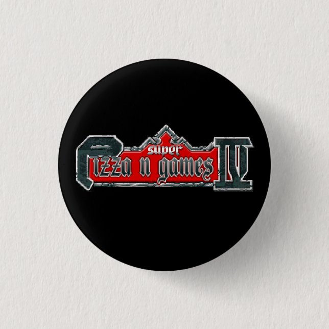 Pizza N' Games Mini Button (Front)