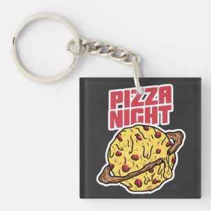 Pizza Night   Key Ring