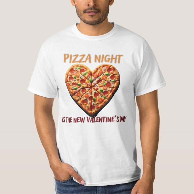 Pizza Night Love: A Trendy Tee Celebrating  (Front)