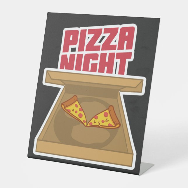 Pizza Night   Pedestal Sign (Front)