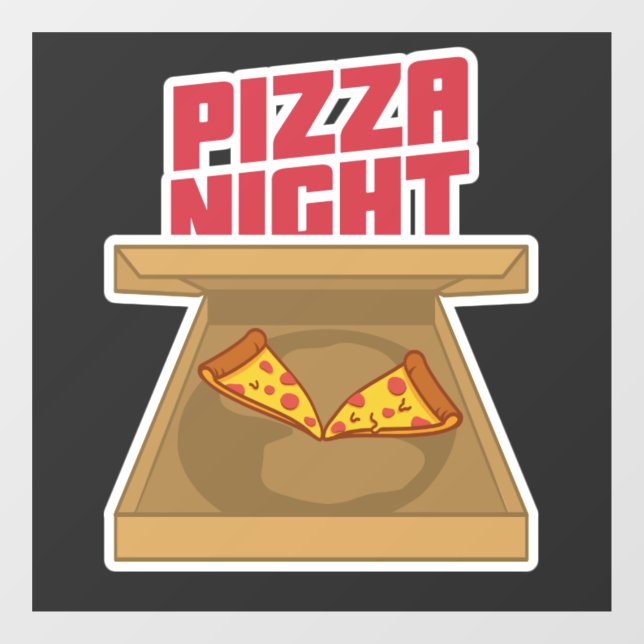 Pizza Night Window Cling (Sheet)