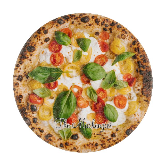 Pizza Novelty Fun Cutting Board (Front)