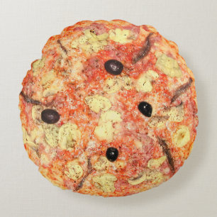 Pizza Novelty Round Cushion