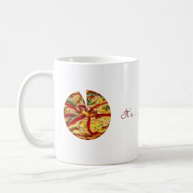 Pizza o'clock coffee mug (Left)