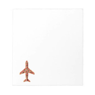 PIZZA ON A PLANE NOTEPAD
