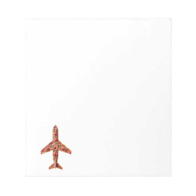 PIZZA ON A PLANE NOTEPAD (Front)