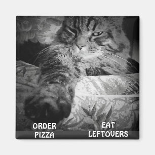 PIZZA OR LEFTOVERS? MAGNET