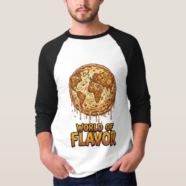 Pizza Overload Planet T-Shirt (Front)