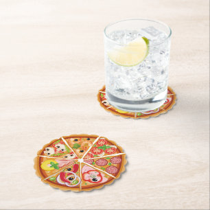 Pizza Paper Coaster