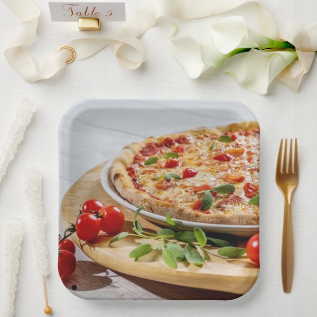 Pizza Paper Plate (Wedding)