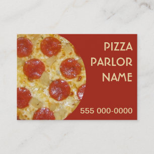 Pizza Parlor custom business cards