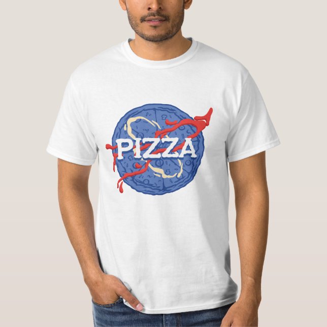 PIZZA PARODY PATTERN T-Shirt (Front)