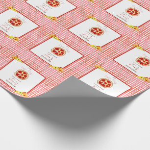 Pizza Party Any Age Birthday Wrapping Paper