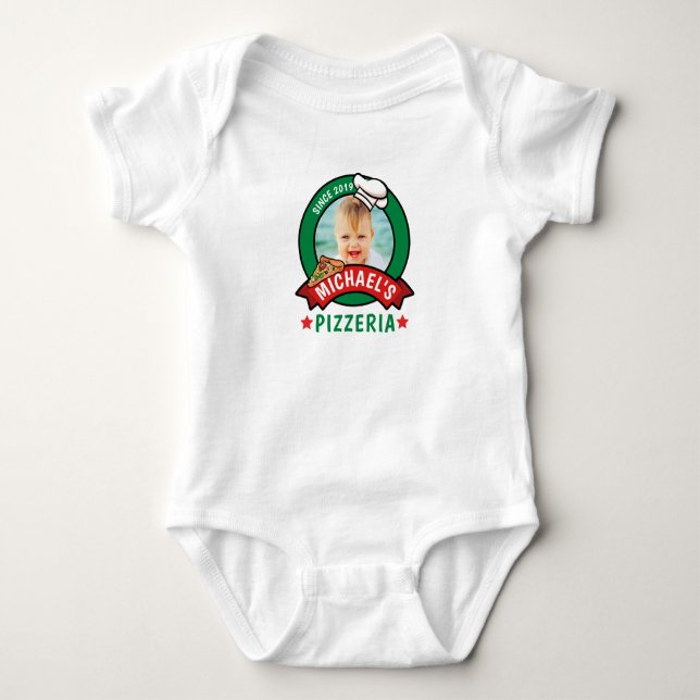Pizza Party Baby Bodysuit (Front)