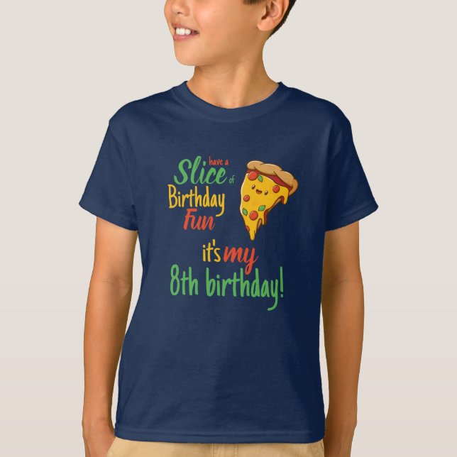 Pizza Party, birthday guest of honour T-Shirt (Front)