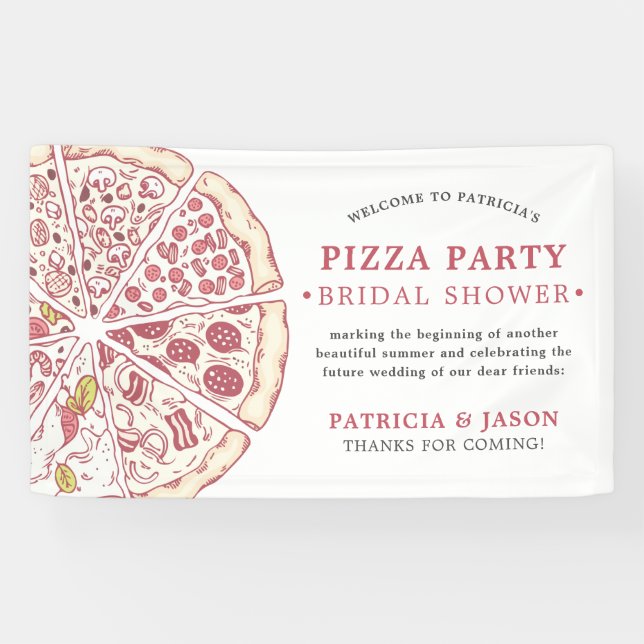 Pizza Party | Bridal Shower Banner (Horizontal)