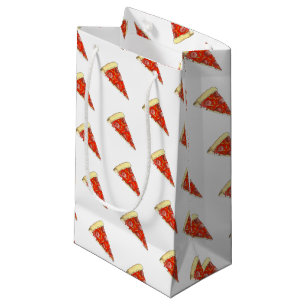 Pizza Party Cheese Pepperoni Pie Slice Pizzeria Small Gift Bag