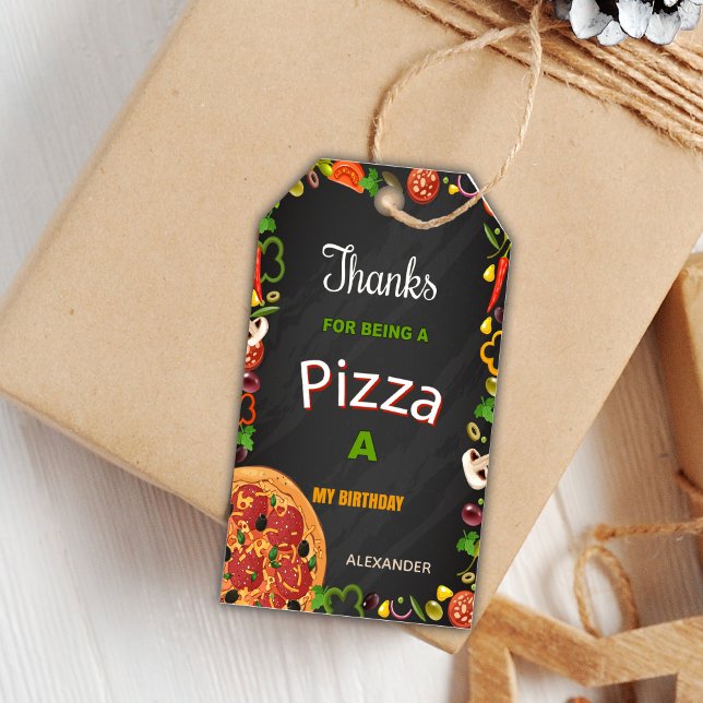 Pizza Party Gift Tags (Pizza Gift Tags)