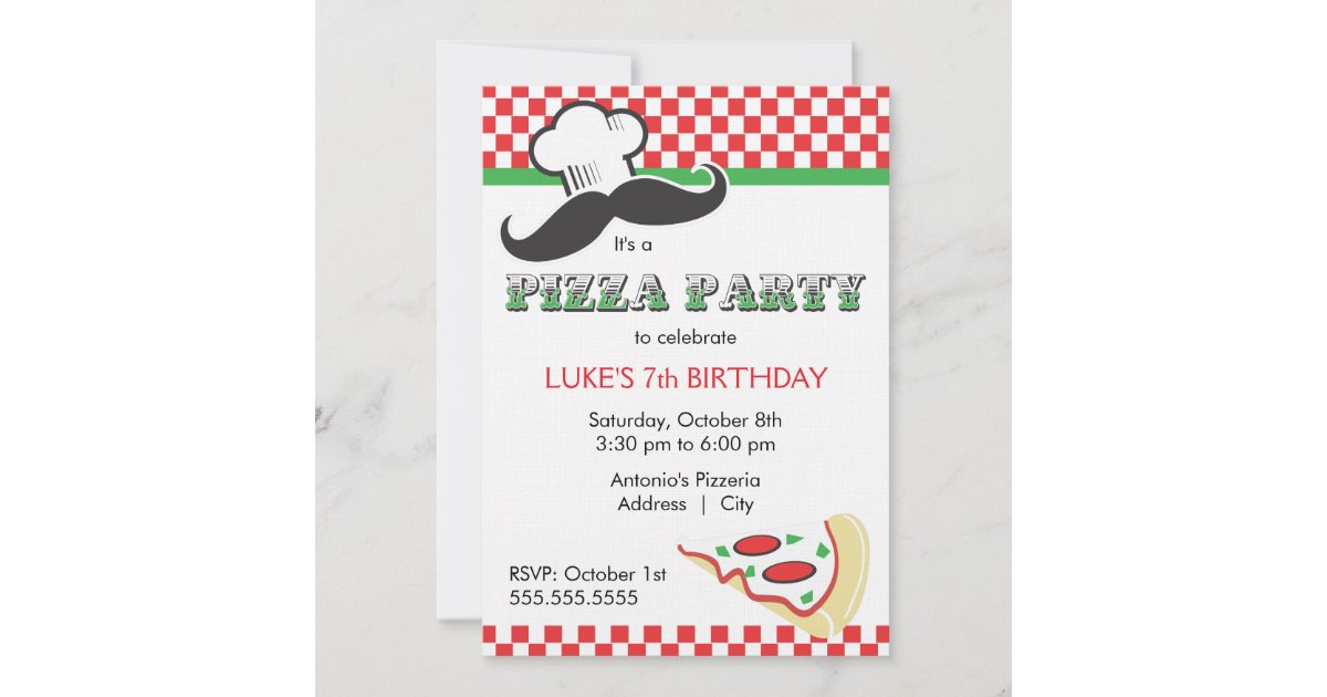 Pizza Party Invitation | Zazzle
