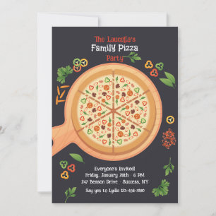Pizza Party  Invitation
