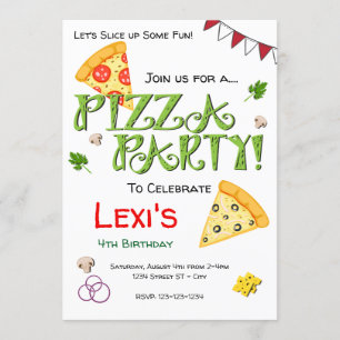 Pizza Party Invitation