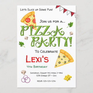 Pizza Party Invitation