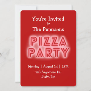 Pizza Party Invitation