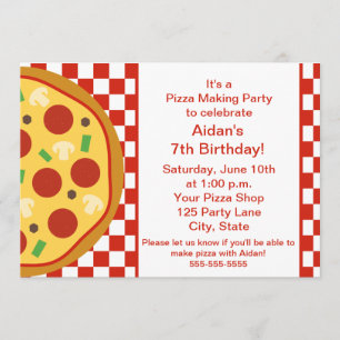 Pizza Party Invitation