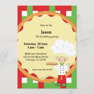 Pizza Party Invitation