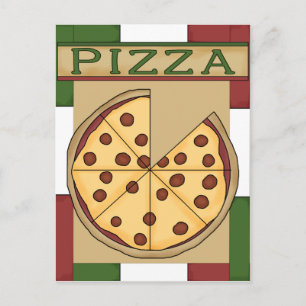 Pizza Party Invitation Postcard