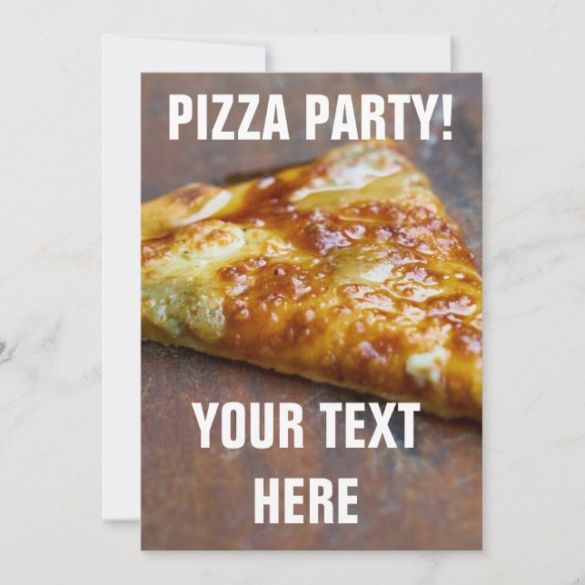 PIZZA PARTY INVITATIONS (Front)