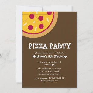 Pizza Party Invitations