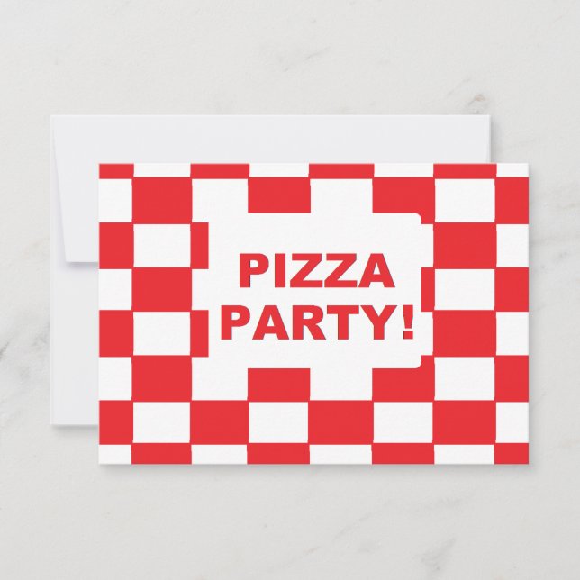 "Pizza Party" Invitations (Front)