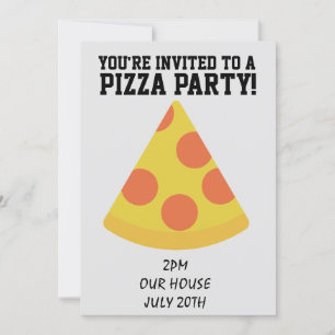 PIZZA PARTY! INVITATIONS