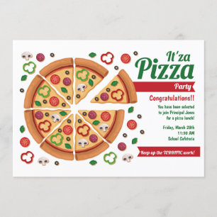 Pizza Party Invitations