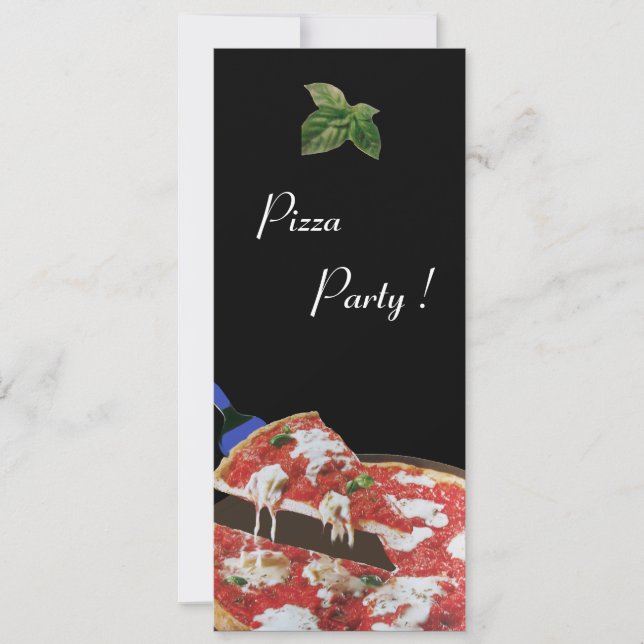 PIZZA PARTY, ITALIAN KITCHEN dinner, brunch Invitation (Front)