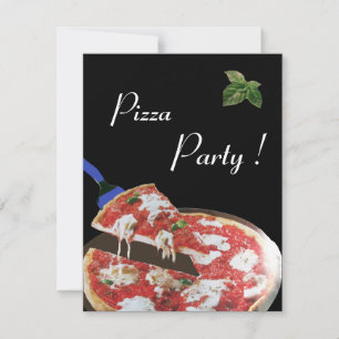 PIZZA PARTY, ITALIAN KITCHEN dinner, brunch Invitation