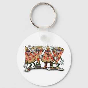 Pizza Party Key Ring